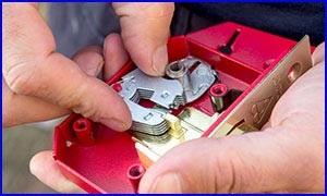 Locksmith Holding a Mortice Lock