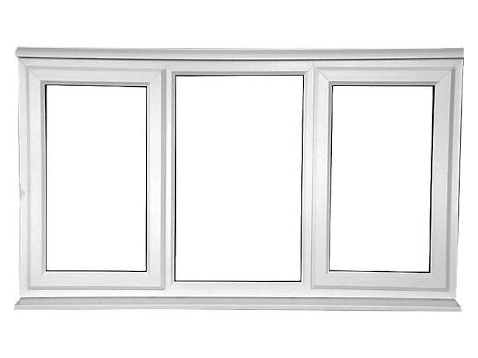 Left and Right Opening uPVC Casement Window without Awning