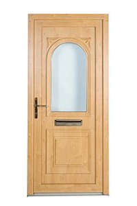 Pine Effect uPVC Front Door