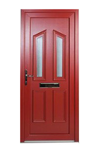 Red uPVC Front Door
