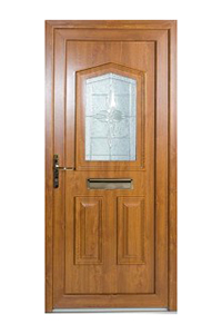 Timber Effect uPVC Door