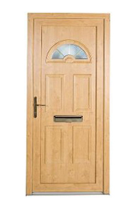 Wood Effect uPVC Front Door