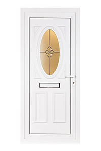 uPVC Front Door with Oval Glass