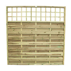 Fencing Panel with Lattice