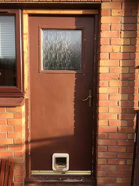 Old uPVC Door in Musselburgh East Lothian